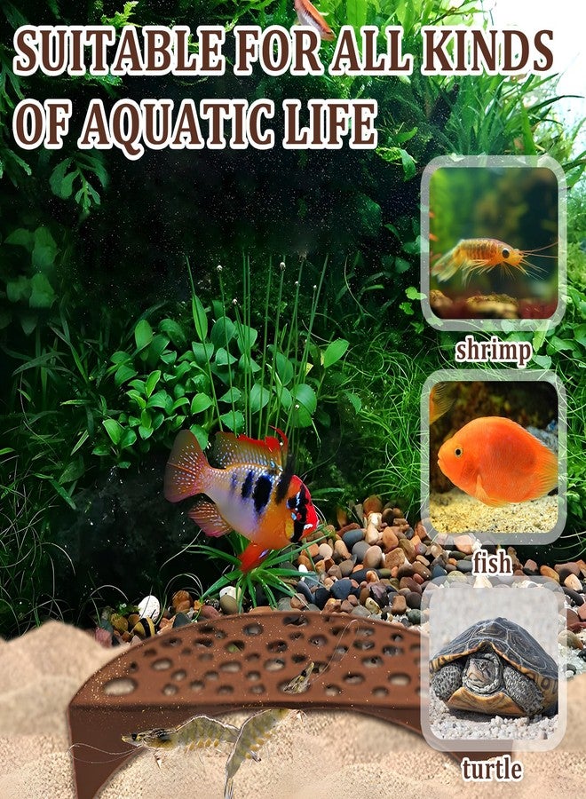 braxan 2 Pcs Shrimp Cave, Hideout Hides for Aquarium Hide Cave Fish Tunnel Hides for Shrimps Breeding Hiding Aquarium Fish Tank Accessories Decor (Light Brown + Green) - Image 5